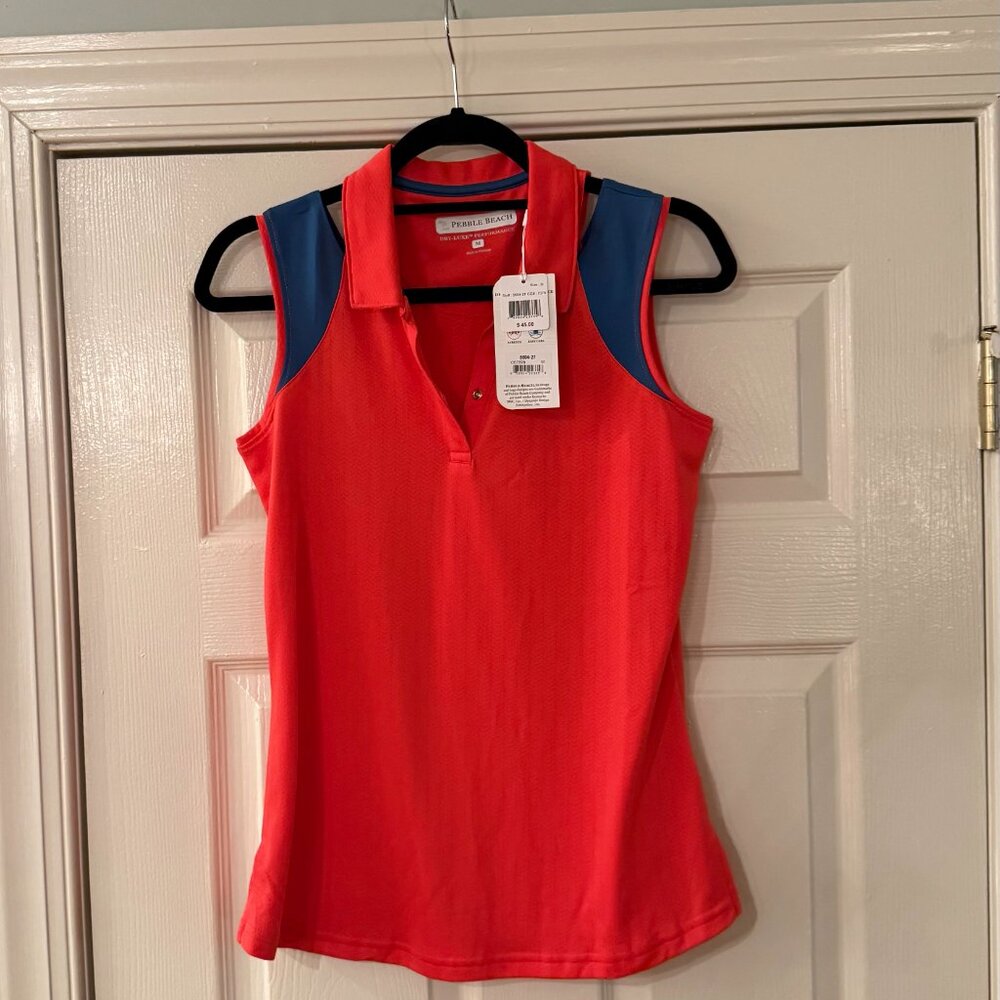 Pebble Beach Dry Luxe Performance Sleeveless Top - NWT - Medium